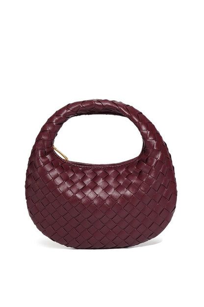 Elegante, Handgewebte Tasche İn Schlichter Farbe