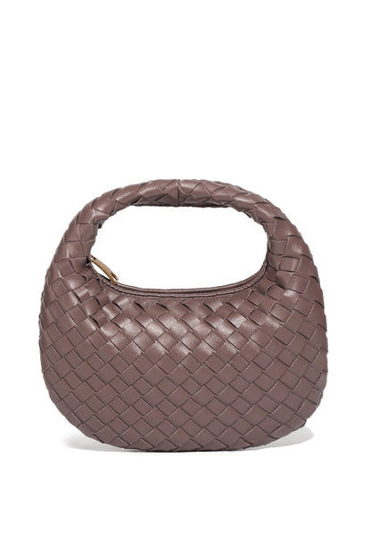 Elegante, Handgewebte Tasche İn Schlichter Farbe