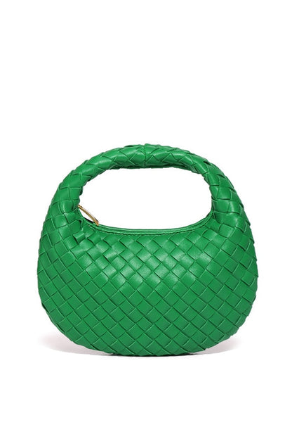 Elegante, Handgewebte Tasche İn Schlichter Farbe