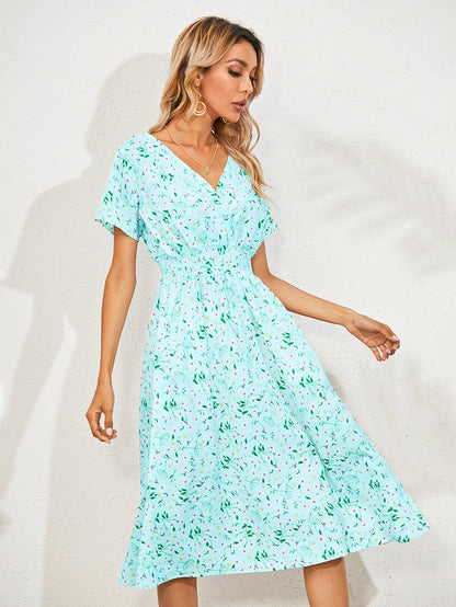 Damenkleid Mit Blumenmuster