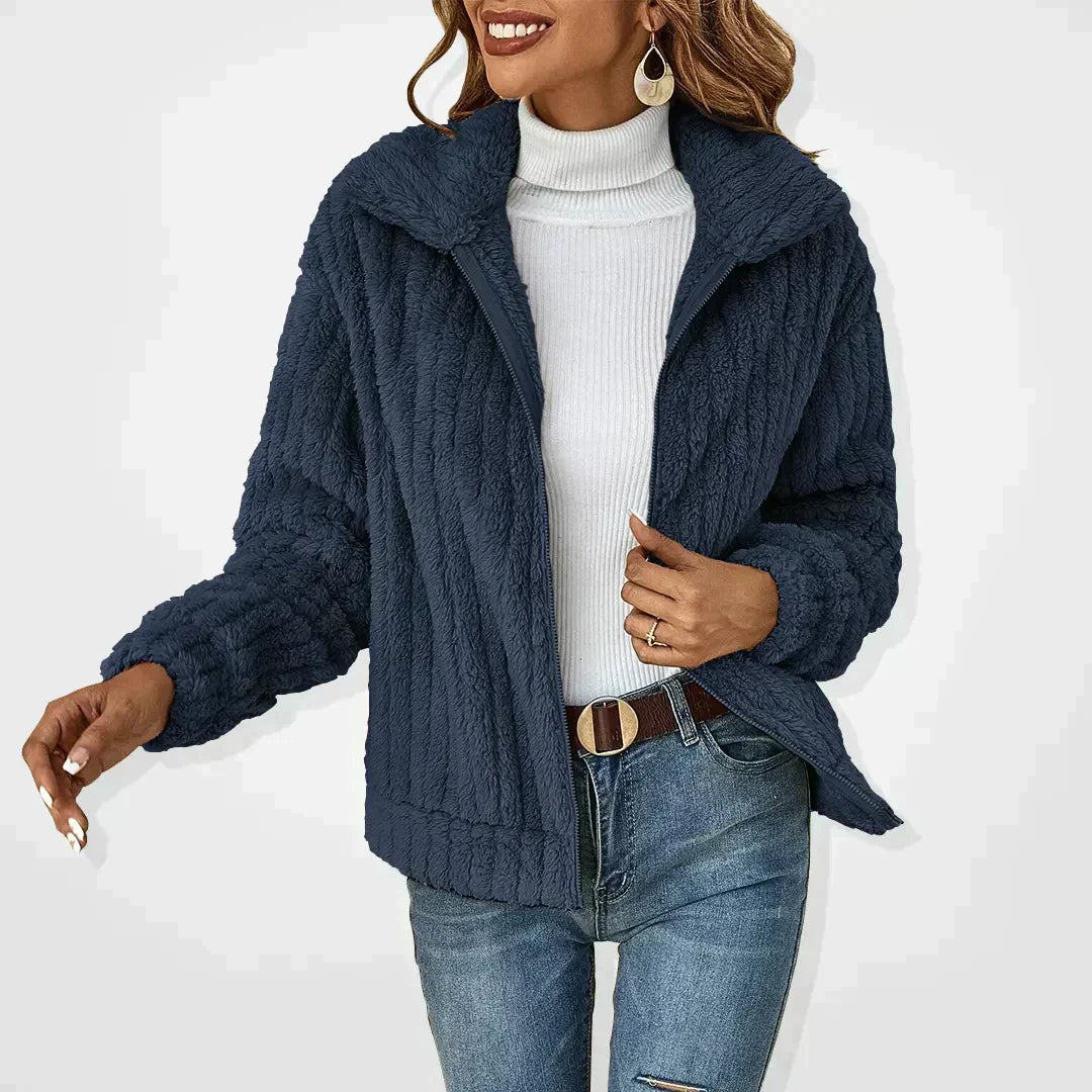 Plüsch-Winterjacke