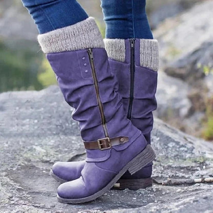Damenstiefel Mit Dicken Absätzen Und Seitlichen Reißverschlüssen – Die Perfekte Harmonie Aus Stil Und Komfort