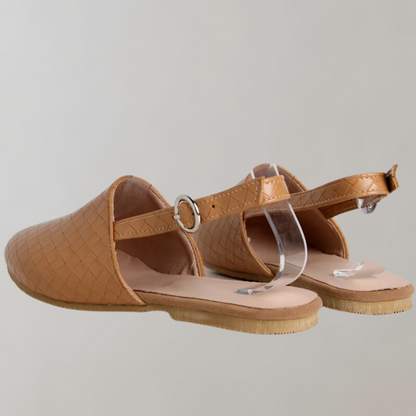 Flache Sandalen Mit Niedrigem Absatz | Loafer-Sandalen Mit Riemen An Der Rückseite