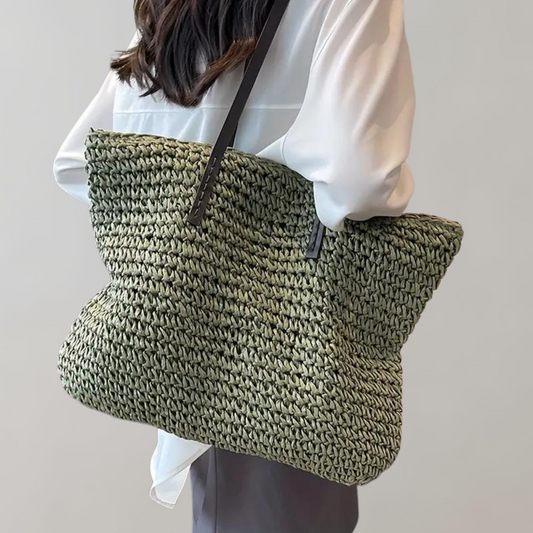 Große Gestrickte Tragetasche | Tasche İm Bohemian-Strandstil