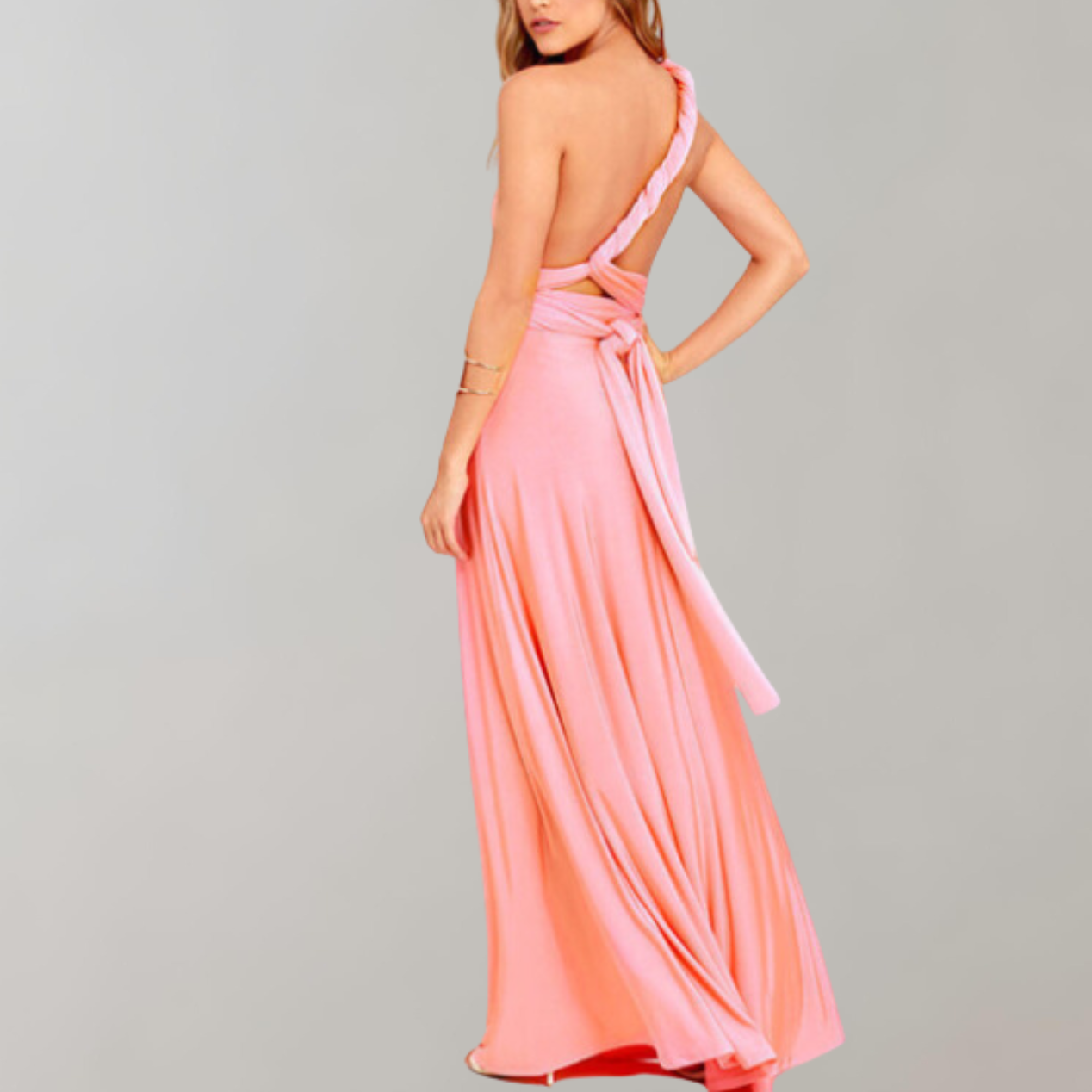 Schickes Maxikleid | Cocktailkleid Mit Taillengürtel