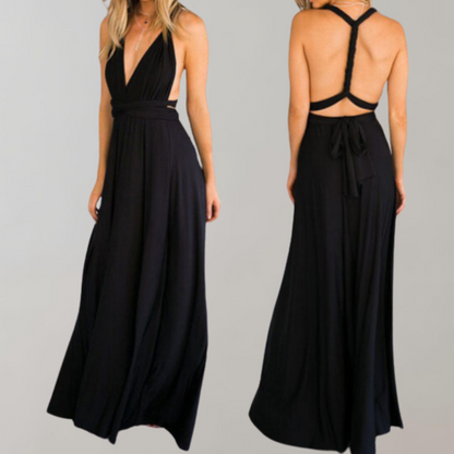 Schickes Maxikleid | Cocktailkleid Mit Taillengürtel