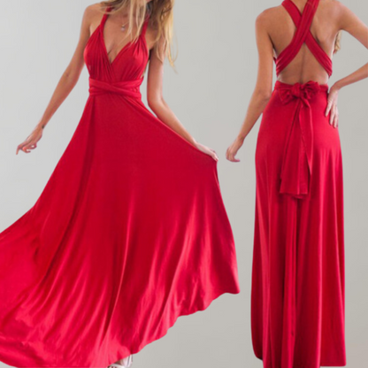 Schickes Maxikleid | Cocktailkleid Mit Taillengürtel