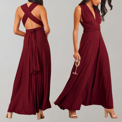 Schickes Maxikleid | Cocktailkleid Mit Taillengürtel