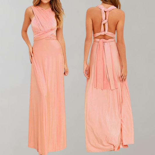 Schickes Maxikleid | Cocktailkleid Mit Taillengürtel