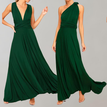 Schickes Maxikleid | Cocktailkleid Mit Taillengürtel