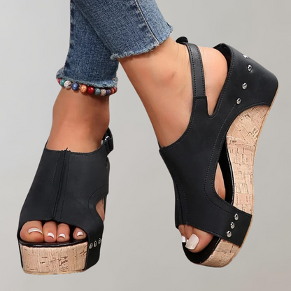 Orthopädische Sandalen Mit Hohem Absatz | Bequeme Damensandalen