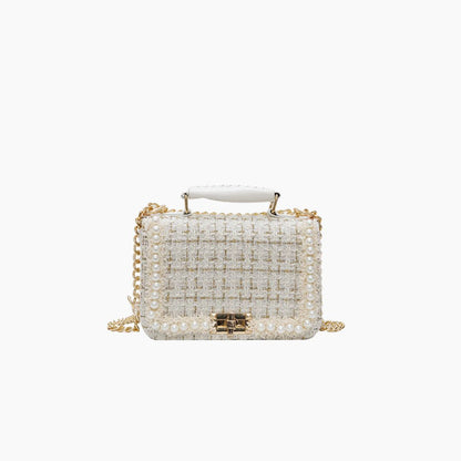 Elegante Tasche Mit Wolldetail