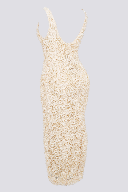 Rückenfreies Maxikleid Mit Tiefem V-Ausschnitt