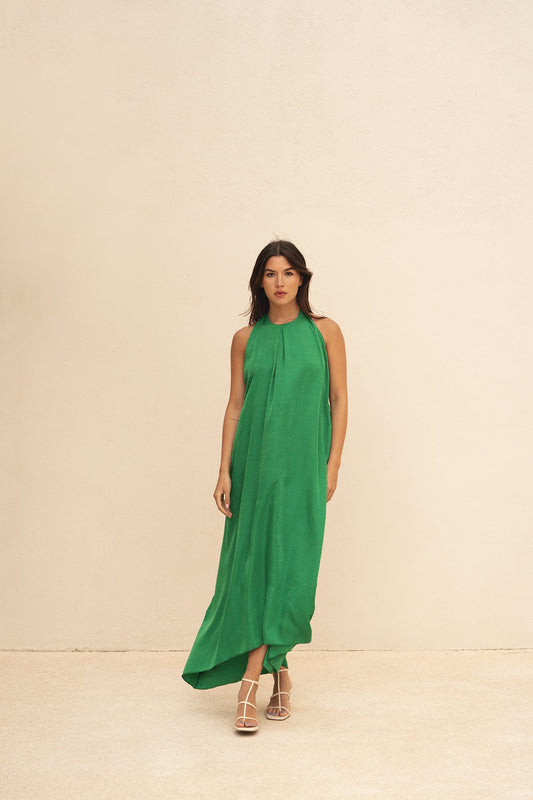 Rückenfreies Neckholder-Midikleid