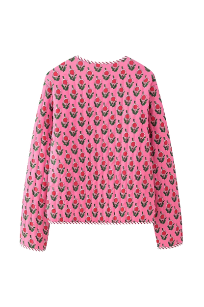 Elegante Rosa Jacke