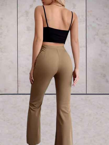 Stilvolle Sommerhose Mit Hoher Taille