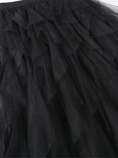Damenrock Mit Rüschendesign