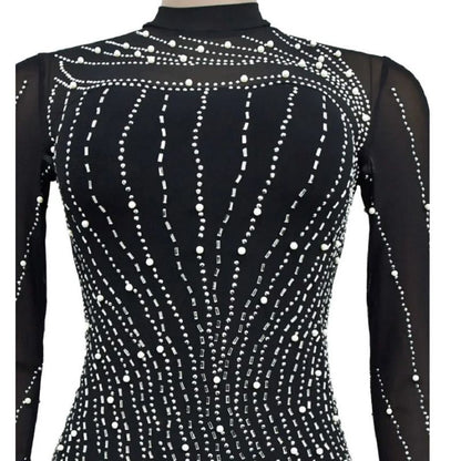 Elegantes Besticktes Minikleid