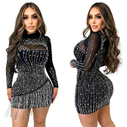 Elegantes Besticktes Minikleid