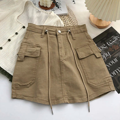 Minirock İn A-Linie Mit Hoher Taille Für Damen