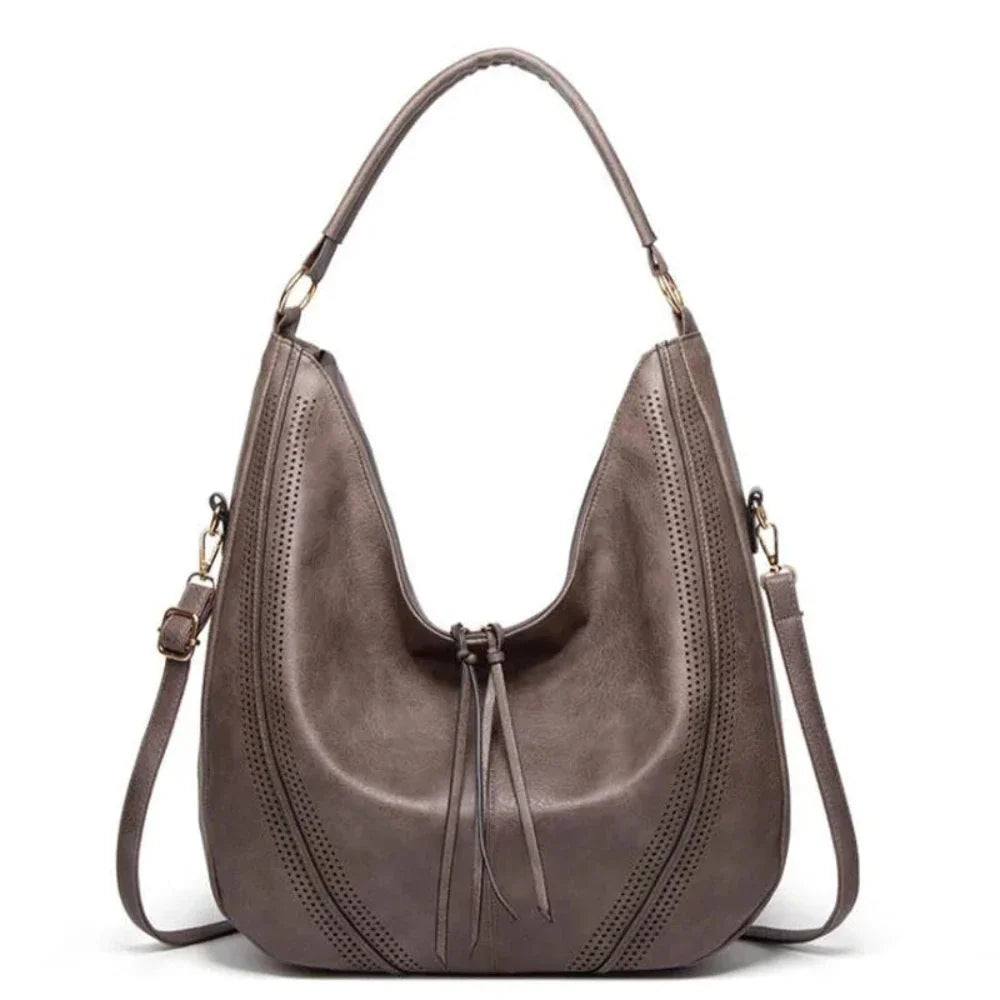 Klassische Und Vielseitige Vintage-Ledertasche