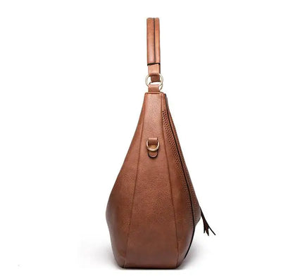 Klassische Und Vielseitige Vintage-Ledertasche