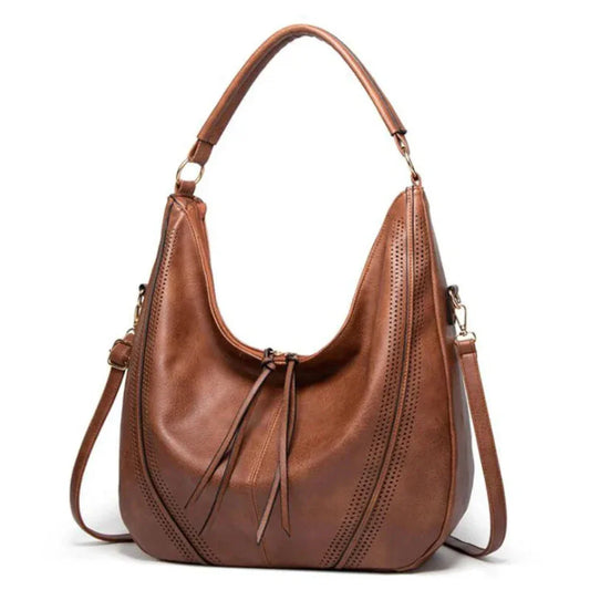 Klassische Und Vielseitige Vintage-Ledertasche