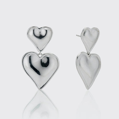 Stilvolle Ohrringe Mit Herz-Design
