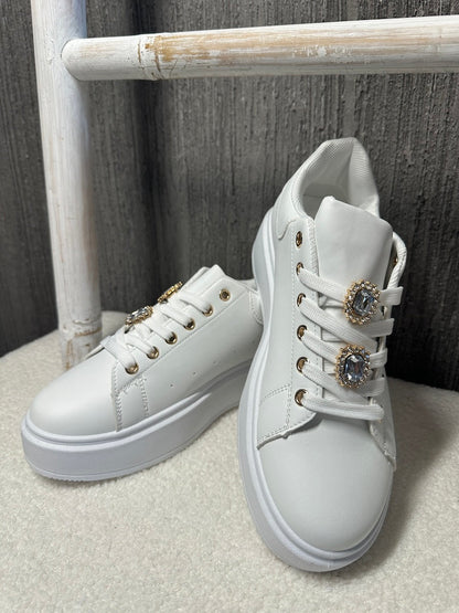 Basic-Sneaker Mit Dicker Sohle