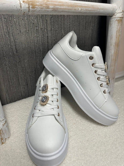 Basic-Sneaker Mit Dicker Sohle
