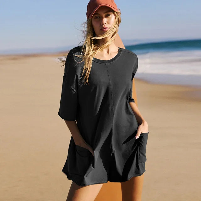 Schlichtes, Elegantes Design T-Shirt Overall