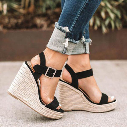Elegante Sommer Plateau Sandalen