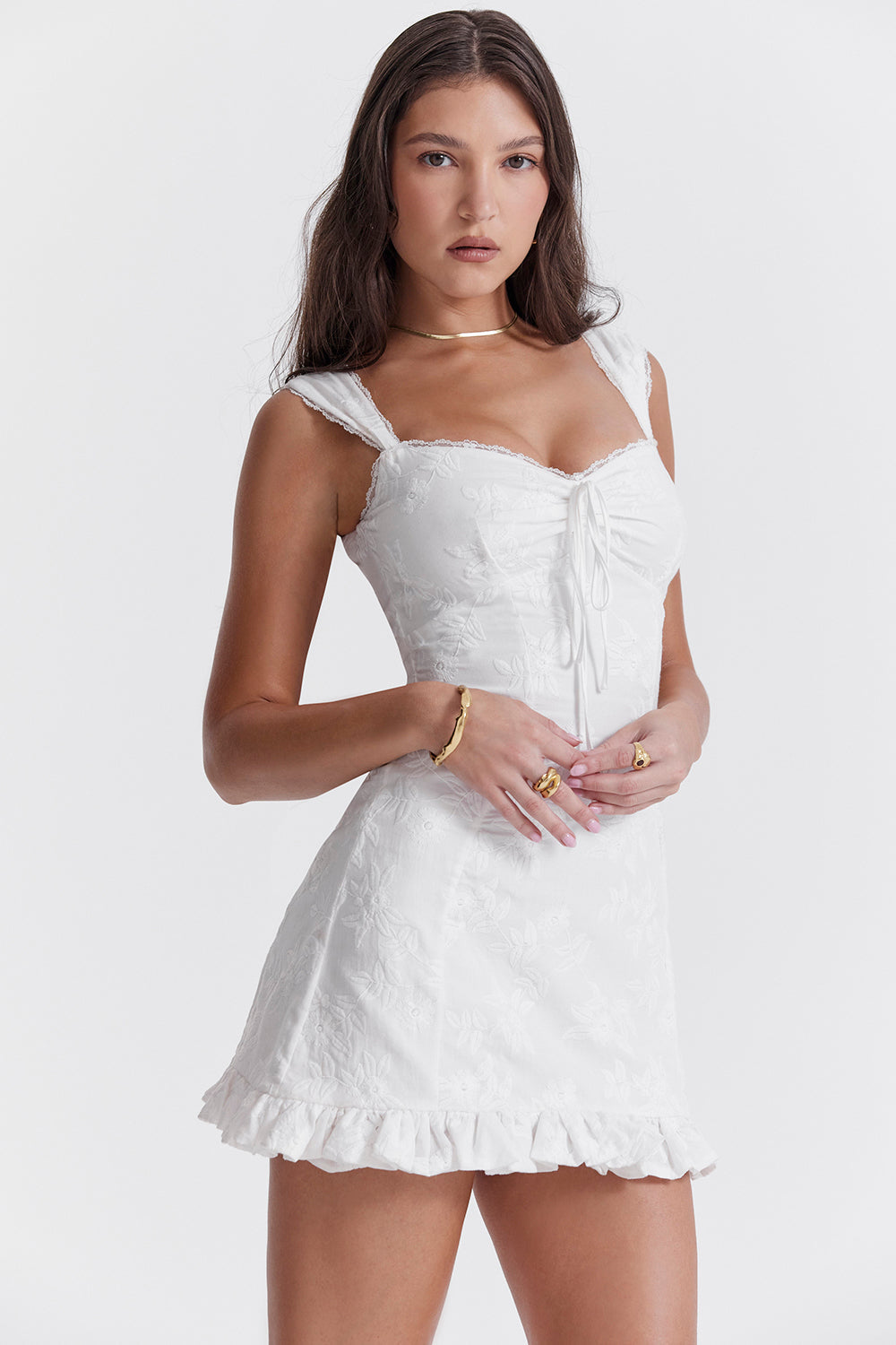 Elegantes Minikleid Mit Quadratischem Ausschnitt