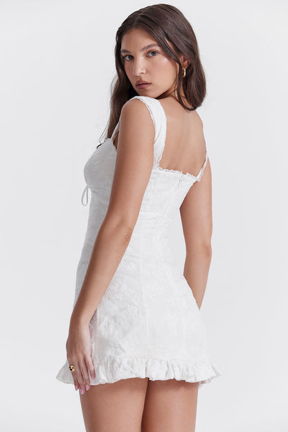 Elegantes Minikleid Mit Quadratischem Ausschnitt