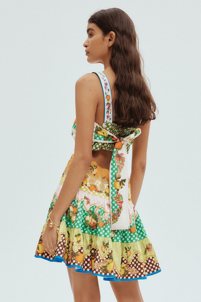 Minikleid Mit Cut-Out-Detail Und Schleifendesign