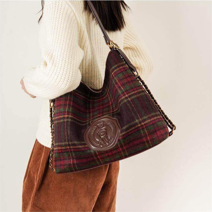 Elegante Tasche İm Retro-Canvas-Design