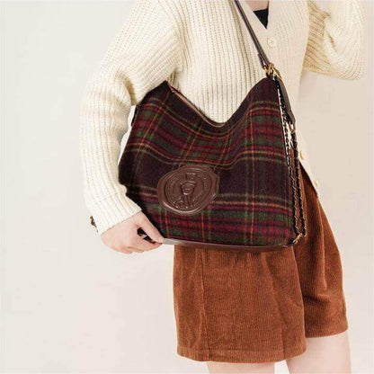Elegante Tasche İm Retro-Canvas-Design