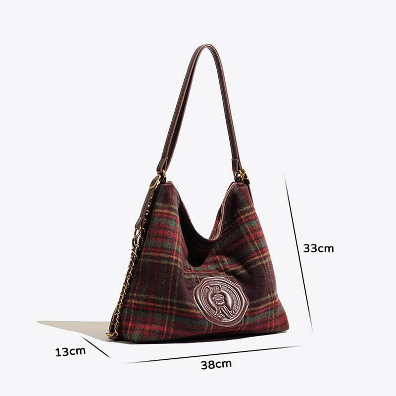 Elegante Tasche İm Retro-Canvas-Design