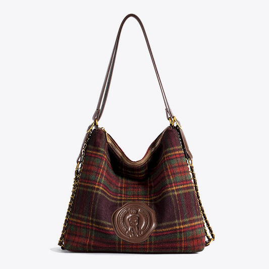 Elegante Tasche İm Retro-Canvas-Design