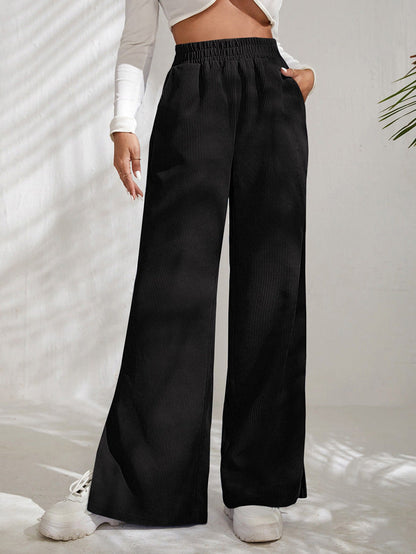 Samtnaht-Detail Mit Hoher Taille