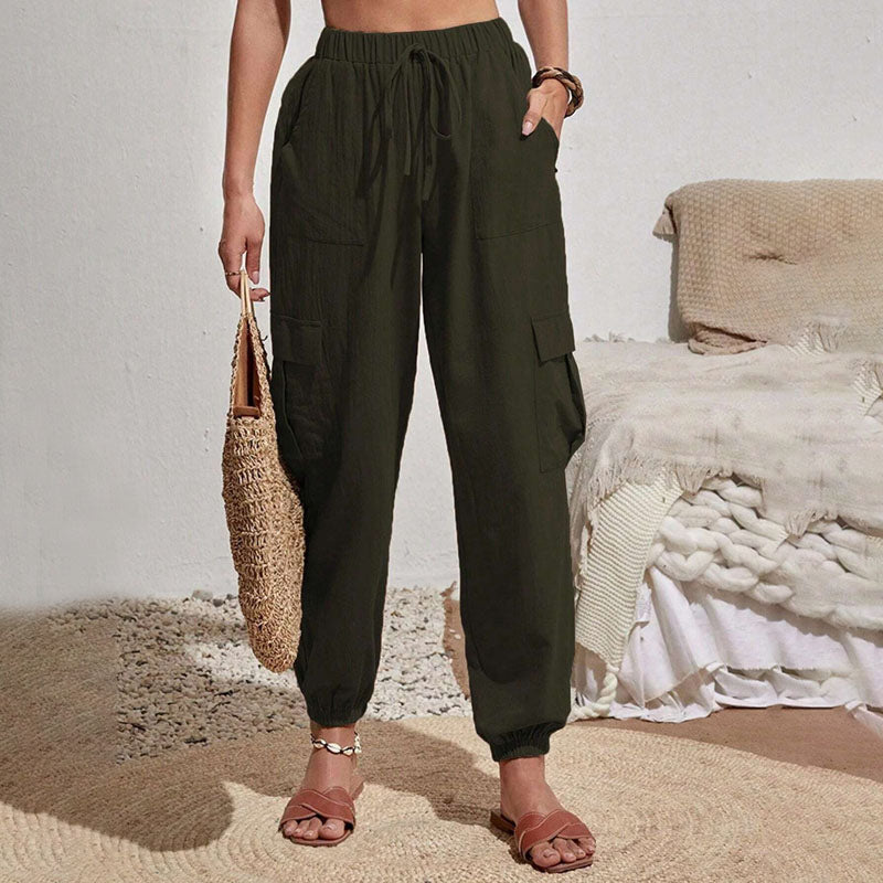Schlichte Cargo-Freizeithose