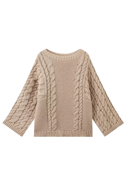 Übergroßer Strickpullover