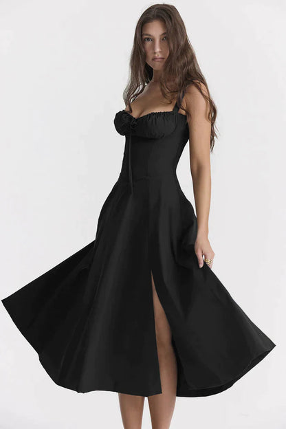 Kleid Mit Blumen-Corsagenmuster