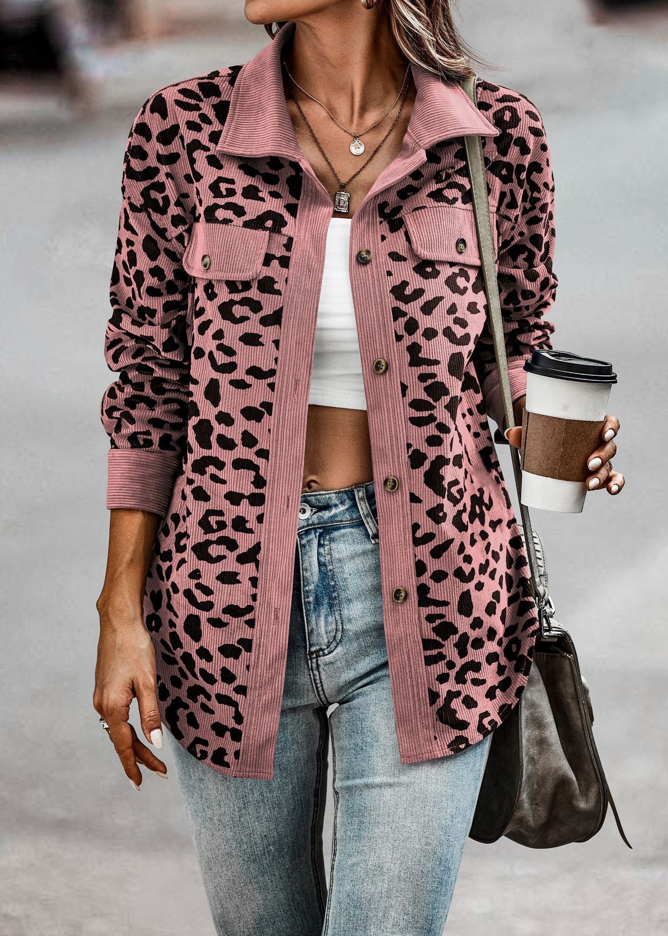 Elegante Gemusterte Jacke