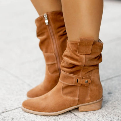 Wildlederstiefel Mit Stilvollem Design