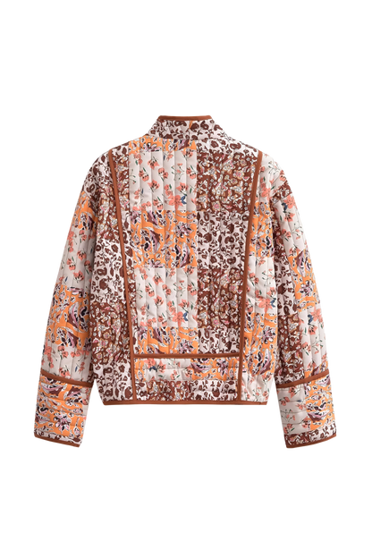 Bedruckte, Leger Geschnittene Kurzjacke