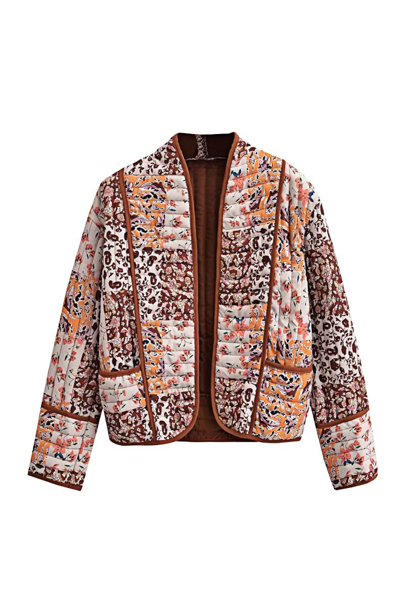 Bedruckte, Leger Geschnittene Kurzjacke