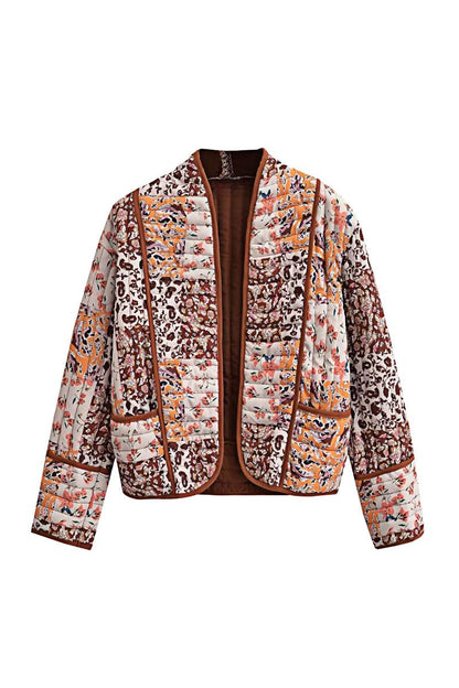 Bedruckte, Leger Geschnittene Kurzjacke