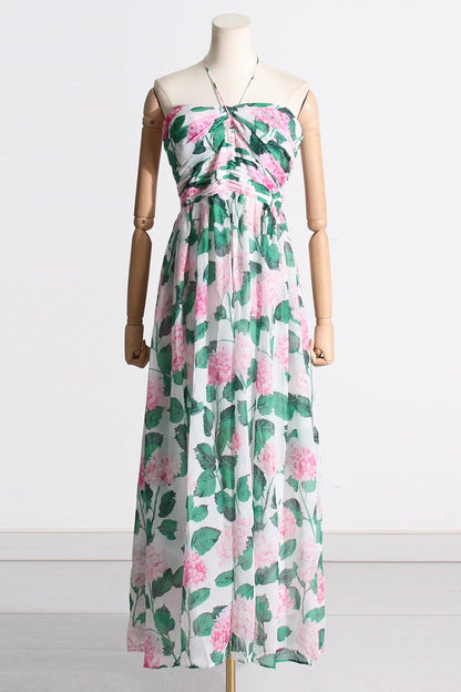 Elegantes Maxikleid Mit Tiefem Ausschnitt