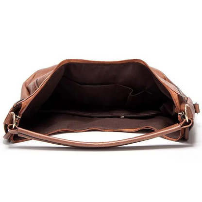 Klassische Und Vielseitige Vintage-Ledertasche